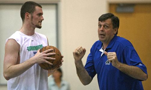 Kevin Love and Kevin McHale
