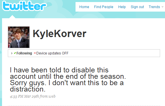 Kyle Korver Twitter