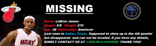 LeBron James found