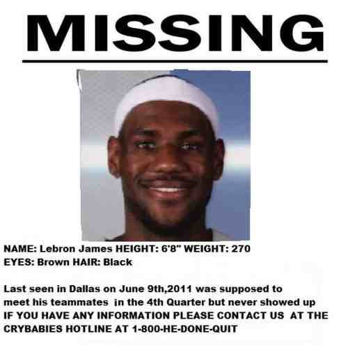 LeBron missing