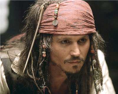 johnny depp as Captain Jack Sparrow