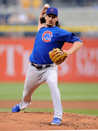  Jeff Samardzija #29 of the Chicago Cubs delivers a pitch during the first inning against the Pittsburgh Pirates on May 22, 2013 at PNC Park in Pittsburgh, Pennsylvania. 
