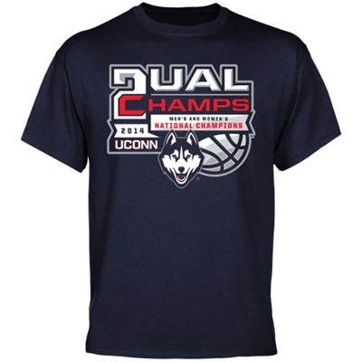 UConn dual championship t-shirt