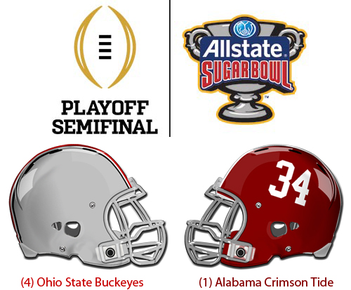 #4 Ohio State Buckeyes vs #1 Alabama Crimson Tide