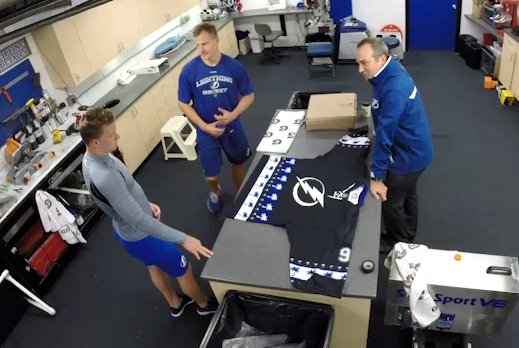 Lightning prank their own players with phony third sweater