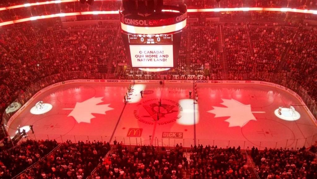 Video: Pittsburgh Penguins honor Canada following tragedy