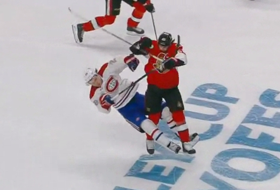 Video: Erik Karlsson catches Nathan Beaulieu with a monster open-ice hit