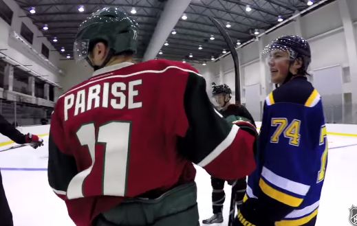 T.J. Oshie and Zach Parise show off some crazy moves with GoPro