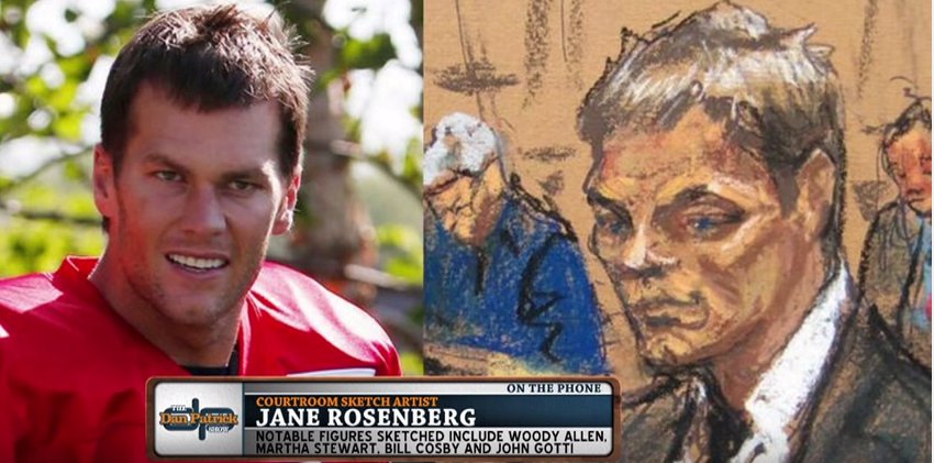 Court artist Jane Rosenberg tells Dan Patrick she’s had  “a gazillion nasty emails” from Brady fans